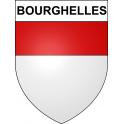 Bourghelles 59 ville sticker blason écusson autocollant adhésif