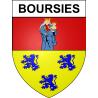 Stickers coat of arms Boursies adhesive sticker