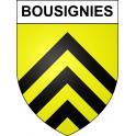 Bousignies 59 ville sticker blason écusson autocollant adhésif
