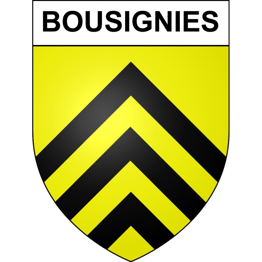 Bousignies 59 ville sticker blason écusson autocollant adhésif