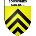 Bousignies-sur-Roc Sticker wappen, gelsenkirchen, augsburg, klebender aufkleber