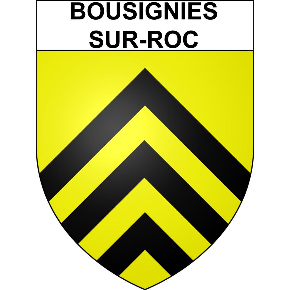Bousignies-sur-Roc Sticker wappen, gelsenkirchen, augsburg, klebender aufkleber