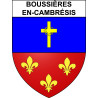 Boussières-en-Cambrésis Sticker wappen, gelsenkirchen, augsburg, klebender aufkleber