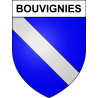 Pegatinas escudo de armas de Bouvignies adhesivo de la etiqueta engomada