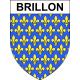 Pegatinas escudo de armas de Brillon adhesivo de la etiqueta engomada