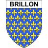 Brillon 59 ville sticker blason écusson autocollant adhésif