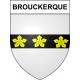 Brouckerque 59 ville sticker blason écusson autocollant adhésif
