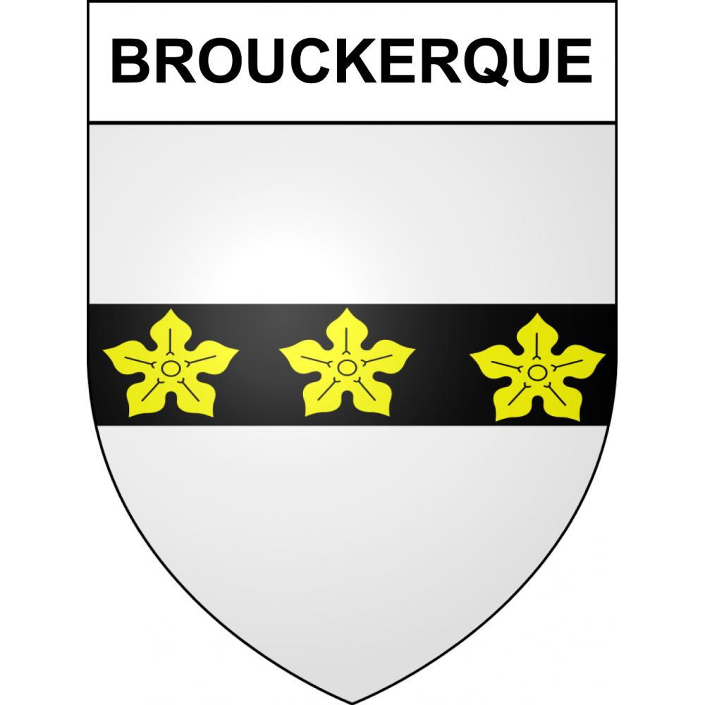 Brouckerque Sticker wappen, gelsenkirchen, augsburg, klebender aufkleber