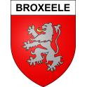 Broxeele 59 ville sticker blason écusson autocollant adhésif