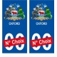 Birmingham ville sticker numéro au choix autocollant blason UK angleterre city