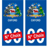 Birmingham ville sticker numéro au choix autocollant blason UK angleterre city