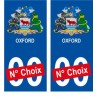 Birmingham ville sticker numéro au choix autocollant blason UK angleterre city