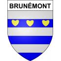 Brunémont 59 ville sticker blason écusson autocollant adhésif
