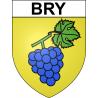 Bry 59 ville sticker blason écusson autocollant adhésif