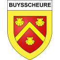Buysscheure Sticker wappen, gelsenkirchen, augsburg, klebender aufkleber