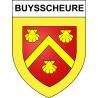 Buysscheure 59 ville sticker blason écusson autocollant adhésif