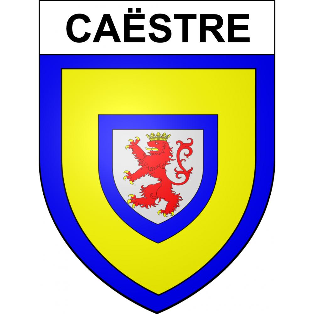 Stickers coat of arms Caëstre adhesive sticker