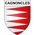 Cagnoncles Sticker wappen, gelsenkirchen, augsburg, klebender aufkleber