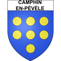 Pegatinas escudo de armas de Camphin-en-Pévèle adhesivo de la etiqueta engomada