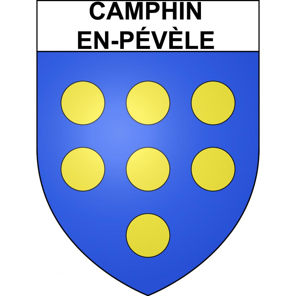 Camphin-en-Pévèle 59 ville sticker blason écusson autocollant adhésif