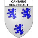 Cantaing-sur-Escaut Sticker wappen, gelsenkirchen, augsburg, klebender aufkleber