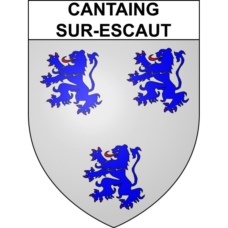 Adesivi stemma Cantaing-sur-Escaut adesivo