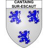 Cantaing-sur-Escaut 59 ville sticker blason écusson autocollant adhésif