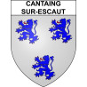 Cantaing-sur-Escaut Sticker wappen, gelsenkirchen, augsburg, klebender aufkleber
