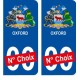 Birmingham ville sticker numéro au choix autocollant blason UK angleterre city