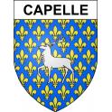 Capelle Sticker wappen, gelsenkirchen, augsburg, klebender aufkleber