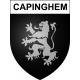 Capinghem Sticker wappen, gelsenkirchen, augsburg, klebender aufkleber