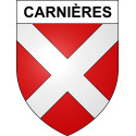 Carnières 59 ville sticker blason écusson autocollant adhésif