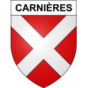 Carnières Sticker wappen, gelsenkirchen, augsburg, klebender aufkleber