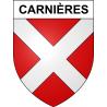 Carnières 59 ville sticker blason écusson autocollant adhésif