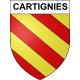 Cartignies 59 ville sticker blason écusson autocollant adhésif