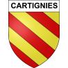 Cartignies 59 ville sticker blason écusson autocollant adhésif