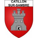 Catillon-sur-Sambre Sticker wappen, gelsenkirchen, augsburg, klebender aufkleber