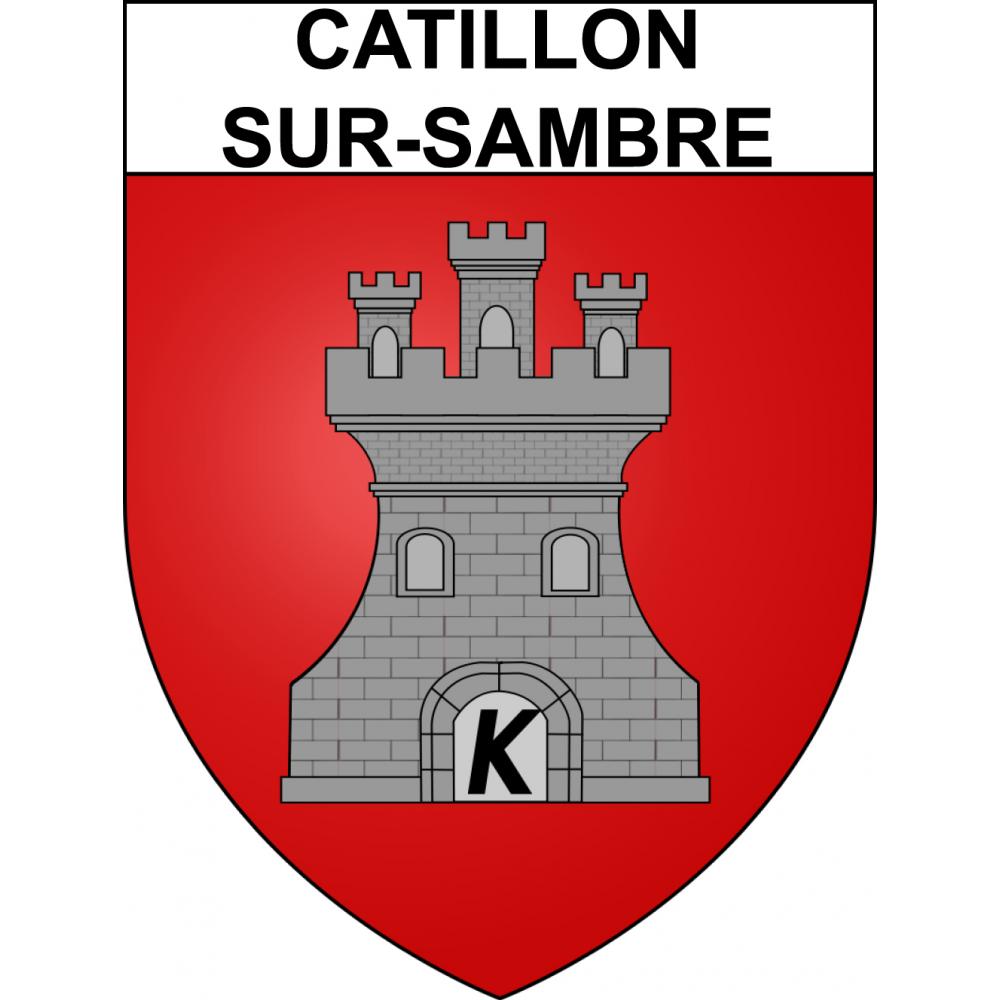 Stickers coat of arms Catillon-sur-Sambre adhesive sticker