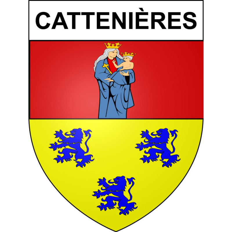 Adesivi stemma Cattenières adesivo