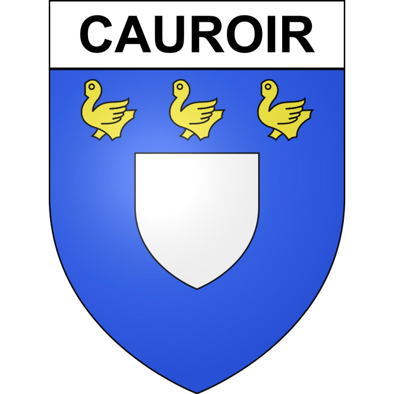 Cauroir Sticker wappen, gelsenkirchen, augsburg, klebender aufkleber