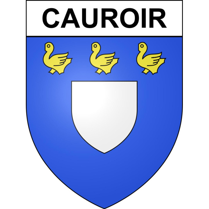 Stickers coat of arms Cauroir adhesive sticker