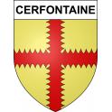 Cerfontaine Sticker wappen, gelsenkirchen, augsburg, klebender aufkleber