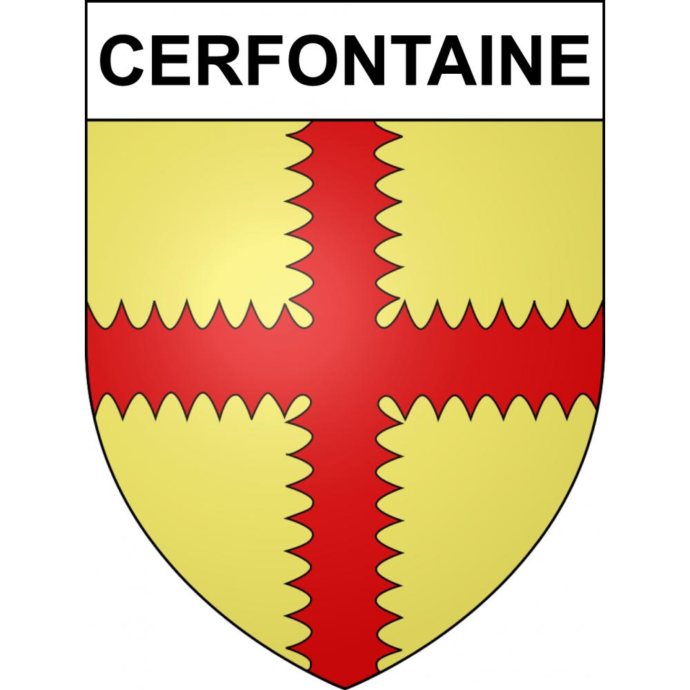 Cerfontaine Sticker wappen, gelsenkirchen, augsburg, klebender aufkleber