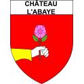 Château-l'Abaye Sticker wappen, gelsenkirchen, augsburg, klebender aufkleber