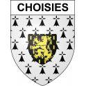 Choisies 59 ville sticker blason écusson autocollant adhésif