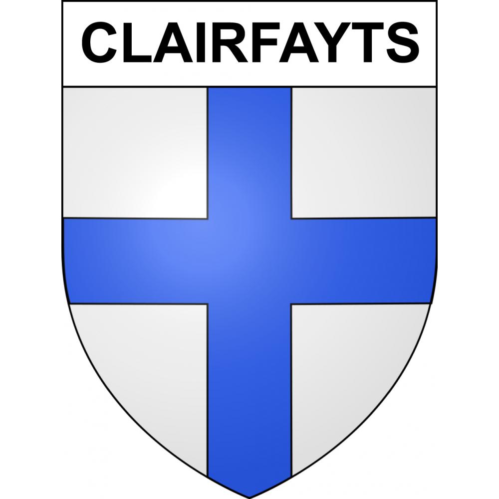 Clairfayts 59 ville sticker blason écusson autocollant adhésif