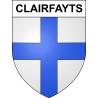 Pegatinas escudo de armas de Clairfayts adhesivo de la etiqueta engomada