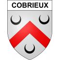 Cobrieux Sticker wappen, gelsenkirchen, augsburg, klebender aufkleber