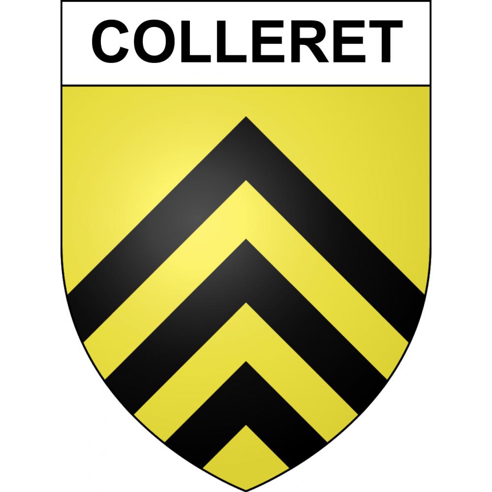 Pegatinas escudo de armas de Colleret adhesivo de la etiqueta engomada