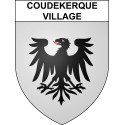 Coudekerque-Village 59 ville sticker blason écusson autocollant adhésif